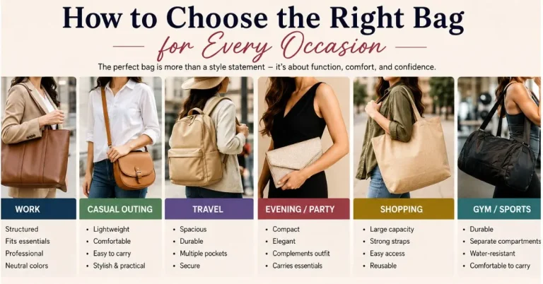 how to choose the right bag for every occasion